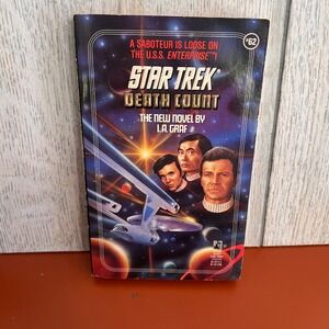 Star Trek Death Count L.A. Graf Paperback Book #62 Pocket Books 1st Print 1992‎